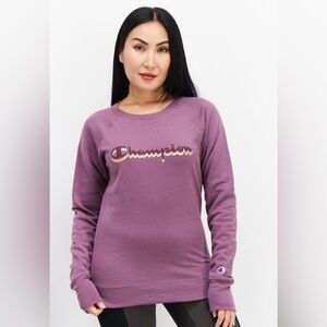 Purple champion pullover sweatshirt